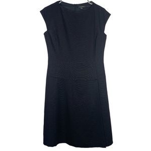 STRENESSE by Gabrielle Strehle Drop Waist Dress US Size 6 Black Silk Blend Mod